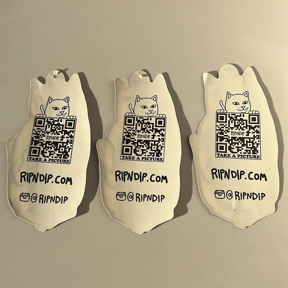 AUTHENTIC RIPNDIP NERMAL STICKERS - set of 3 - Picture 2 of 4